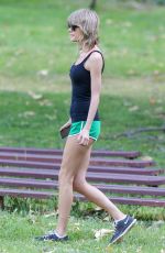 TAYLOR SWIFT in Shorts Out Hiking in Hollywood