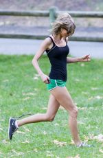 TAYLOR SWIFT in Shorts Out Hiking in Hollywood