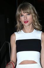 TAYLOR SWIFT Leaves Katsuya Restaurant in Hollywood