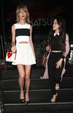 TAYLOR SWIFT Leaves Katsuya Restaurant in Hollywood
