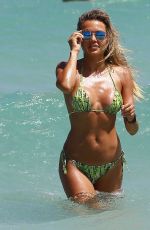 TETYANA VERYOVKINA in Bikini at a Beach in Miami