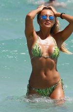 TETYANA VERYOVKINA in Bikini at a Beach in Miami