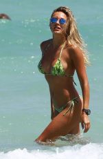 TETYANA VERYOVKINA in Bikini at a Beach in Miami