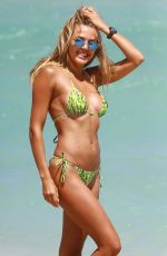 TETYANA VERYOVKINA in Bikini at a Beach in Miami