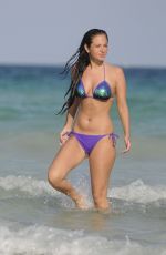 TULISA CONTOSTAVLOS in Bikini at a Beach in Miami 2402