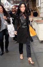 VANESSA HUDGENS Arrives at Neil Simon Theatre in New York