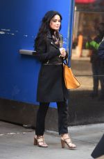VANESSA HUDGENS Arrives at Neil Simon Theatre in New York