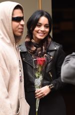 VANESSA HUDGENS Arrives at Neil Simon Theatre in New York