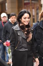 VANESSA HUDGENS Arrives at Neil Simon Theatre in New York