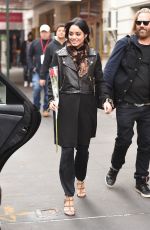 VANESSA HUDGENS Arrives at Neil Simon Theatre in New York