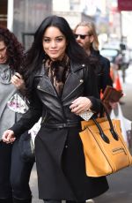 VANESSA HUDGENS Arrives at Neil Simon Theatre in New York