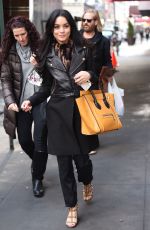 VANESSA HUDGENS Arrives at Neil Simon Theatre in New York