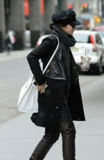 VANESSA HUDGENS Arrives at Neil Simon Theatre in New York