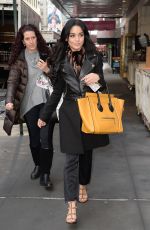 VANESSA HUDGENS Arrives at Neil Simon Theatre in New York
