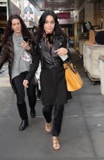 VANESSA HUDGENS Arrives at Neil Simon Theatre in New York