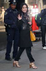 VANESSA HUDGENS at Good Morning America in New York