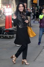 VANESSA HUDGENS at Good Morning America in New York