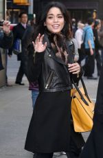 VANESSA HUDGENS at Good Morning America in New York
