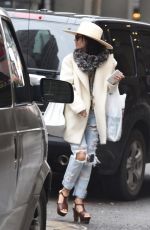 VANESSA HUDGENS in Ripped Jeans Out and About in New York