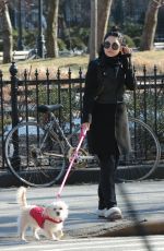 VANESSA HUDGENS Out with Her Dog in New York 1303