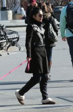 VANESSA HUDGENS Out with Her Dog in New York 1303