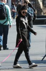 VANESSA HUDGENS Out with Her Dog in New York 1303