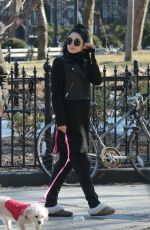 VANESSA HUDGENS Out with Her Dog in New York 1303