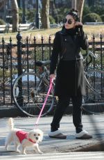 VANESSA HUDGENS Out with Her Dog in New York 1303