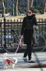 VANESSA HUDGENS Out with Her Dog in New York 1303