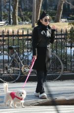 VANESSA HUDGENS Out with Her Dog in New York 1303