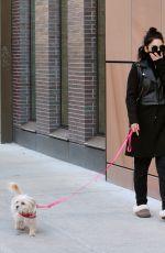 VANESSA HUDGENS Out with Her Dog in New York 1303