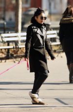 VANESSA HUDGENS Out with Her Dog in New York 1303