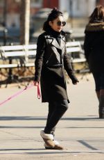 VANESSA HUDGENS Out with Her Dog in New York 1303