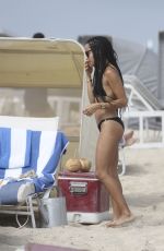 ZOE KRAVITZ in Bikini at a Beach in Miami 0703