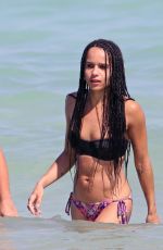 ZOE KRAVITZ in Bikini on the Beach in Miami 0603