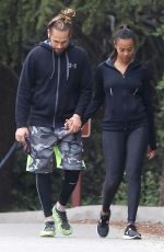 ZOE SALDANA and Marco Perego Out Hiking in Beverly Hills 1803