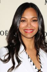 ZOE SALDANA at Moet & Chandon Toasts Roger Federer
