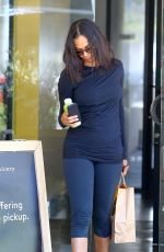 ZOE SALDANA in Leggings Out and About in Hollywood