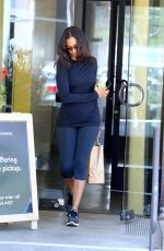 ZOE SALDANA in Leggings Out and About in Hollywood