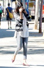 ZOE SALDANA Out and About in Los Angeles
