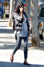 ZOE SALDANA Out and About in Los Angeles