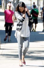 ZOE SALDANA Out and About in Los Angeles