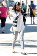 ZOE SALDANA Out and About in Los Angeles