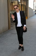 ZOEY DEUTCH Leaves the World Trade Center in New York