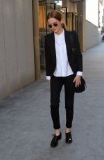 ZOEY DEUTCH Leaves the World Trade Center in New York