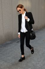 ZOEY DEUTCH Leaves the World Trade Center in New York