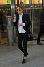ZOEY DEUTCH Leaves the World Trade Center in New York