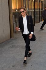 ZOEY DEUTCH Leaves the World Trade Center in New York