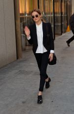 ZOEY DEUTCH Leaves the World Trade Center in New York