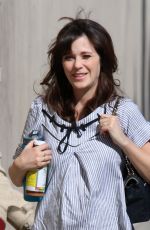 ZOOEY DESCHANEL Arrives at Jimmy Kimel Live! in Hollywood